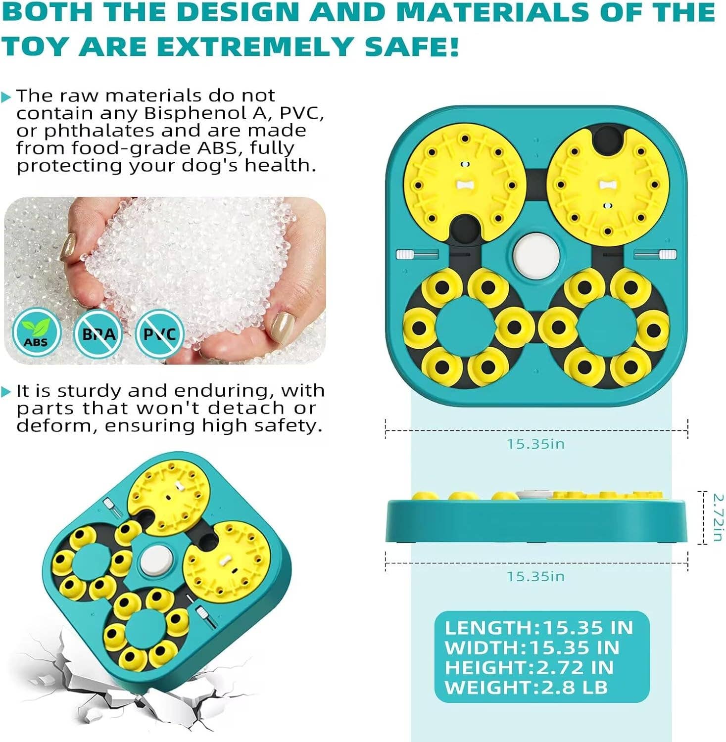 Green KADTC ADVENTURER DOG PUZZLE TOY LEVEL 5 IN 1 for wholesale on Faire3