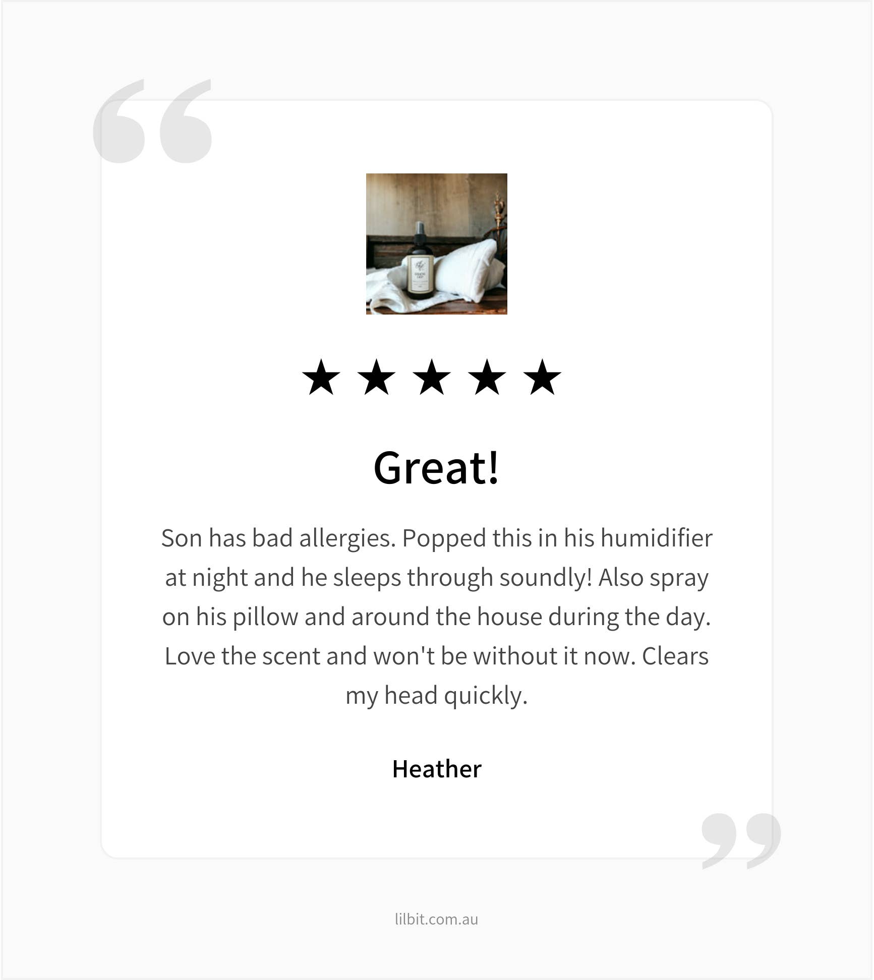 Lil'Bit Better - Wholesale Room & Linen Spray - Breathe Easy Decongestant Room Spray 250ml - Organic 8