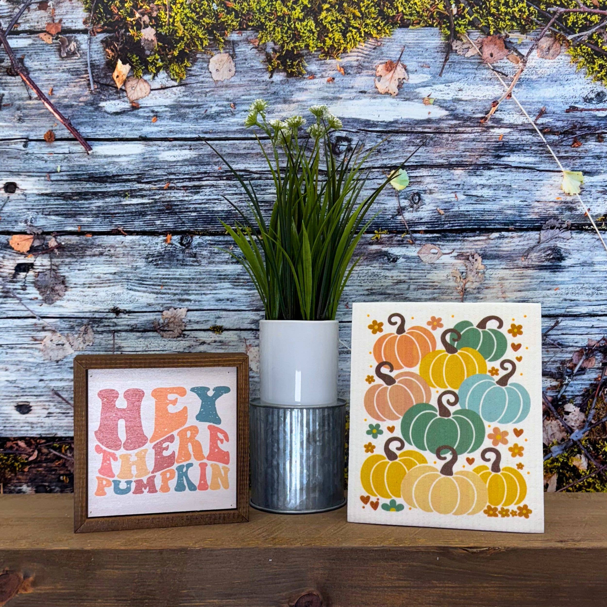 Driftless Studios - Wholesale Dishcloth - Fun Colorful Pumpkins Swedish Dishcloths - Fall Decor3