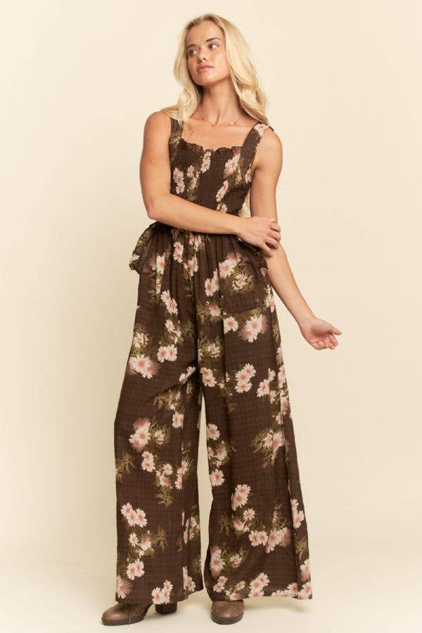 Davi & Dani – wholesale Jumpsuit - Dam – PLUS BLOMMÖNSTRAD JUMPSUIT MED VOLANGDETALJ18