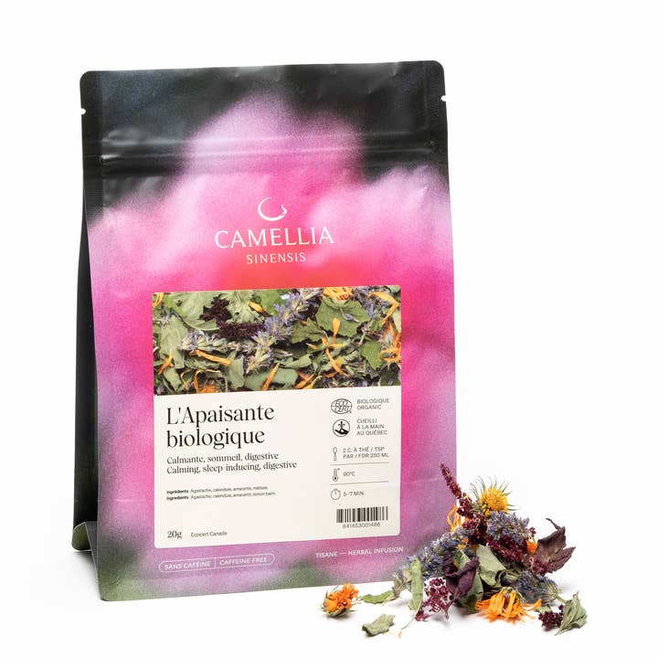 L'Apaisante Organic (sachet de 20 g) pour la vente par Camellia Sinensis