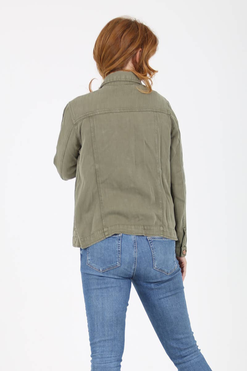 Nostalgia - Wholesale Denim Jacket - Women's - NJ919-ASIS TENCEL DENIM JACKET10