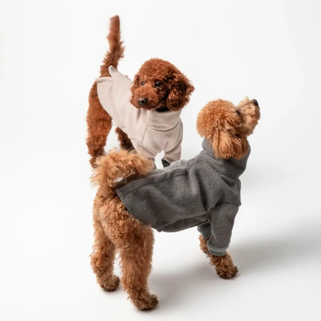 marengo grey Mouflon Dog Coat for wholesale on Faire1