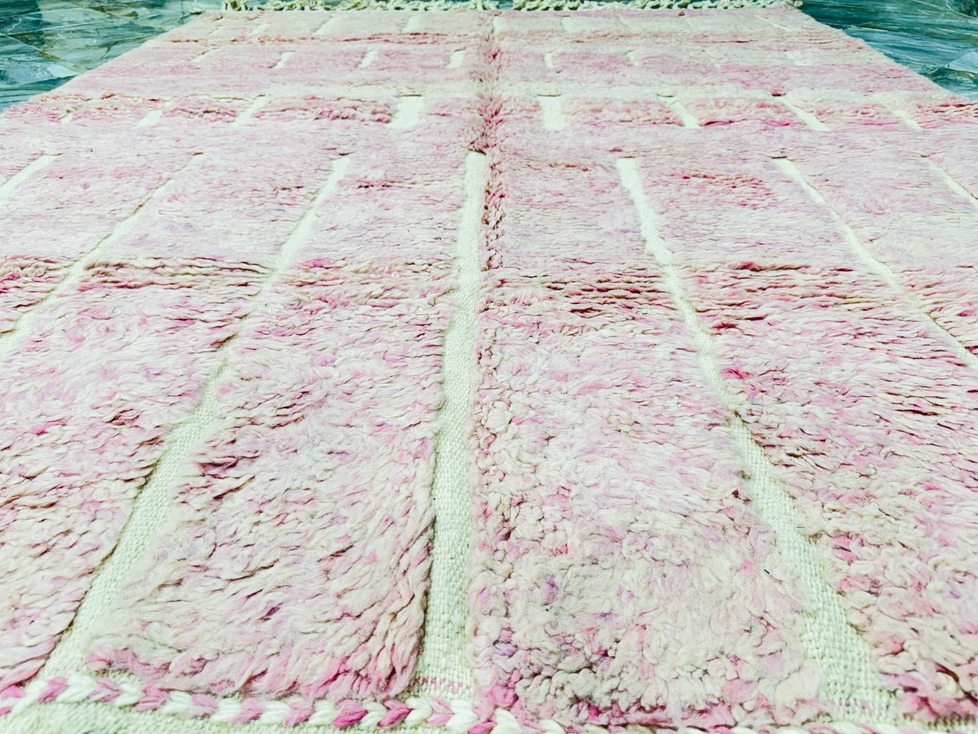 Moroccan Woven Treasures - Wholesale Area Rug - Light Pink Moroccan Rug, Hand-tufted Berber Rug, area rug5