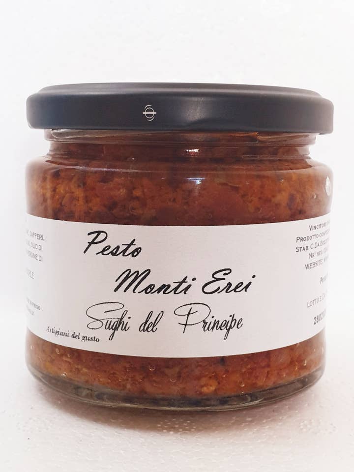 Pesto monti Erei per la vendita all'ingrosso da parte di Sughi del Principe artigiani del gusto