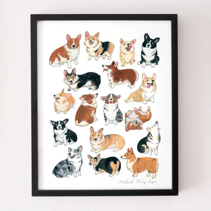 Corgi-print voor wholesale door Party Mouse Studio