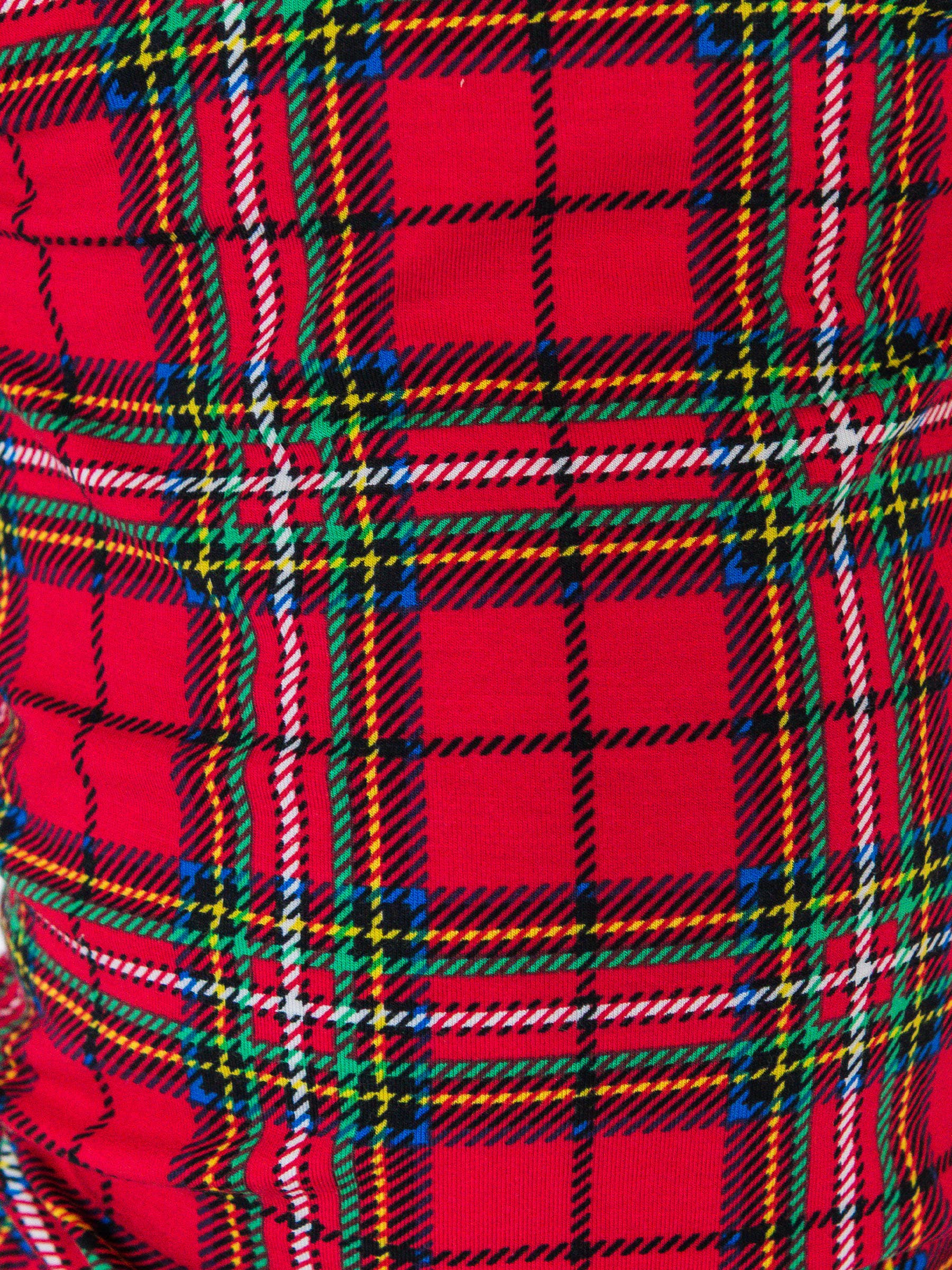 Vermelho Conjunto de Pijama de Manga Comprida com Folho em Viscose de Bambu SoftSnooze™ para Meninas em Xadrez Vermelho Nicholas para venda a revendedores na Faire8