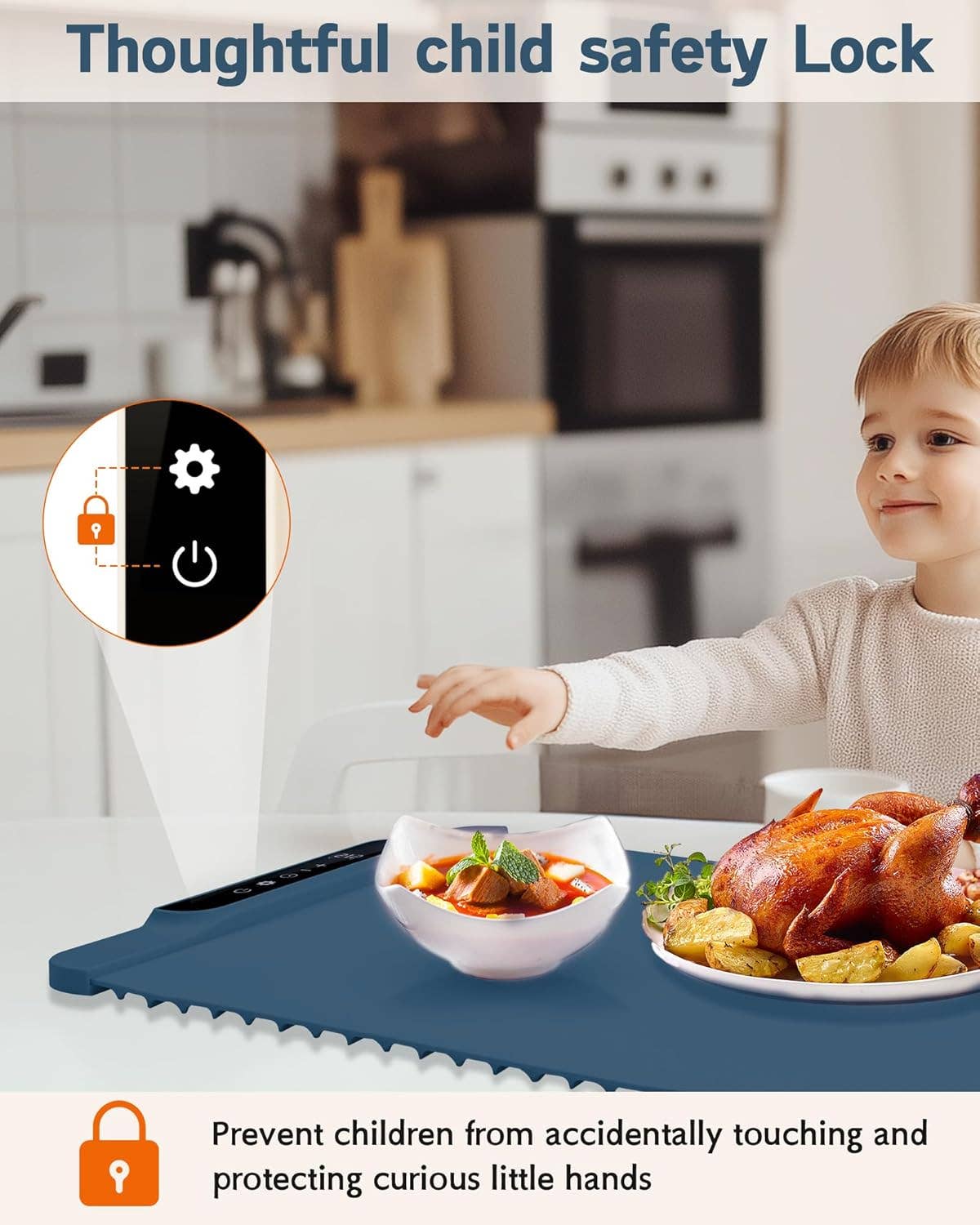 VIGOR - Wholesale Kitchen appliance - Electric Warming Tray with Adjustable Temperature Foldable2