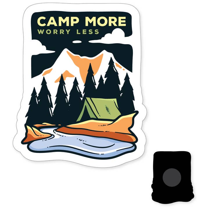 Morris Magnets – wholesale Magnet – Magnet - Camp More Worry Less Stamp1