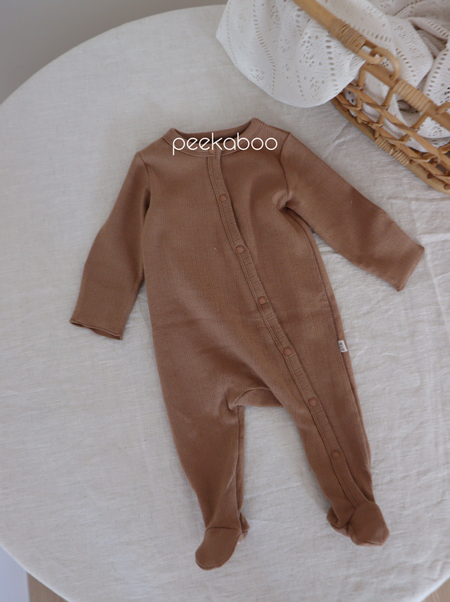 peekaboo - Wholesale Rompertje - Baby - Rompertje voor pasgeboren baby's met katoenen oogjes en lange mouwen op de voet F/W4