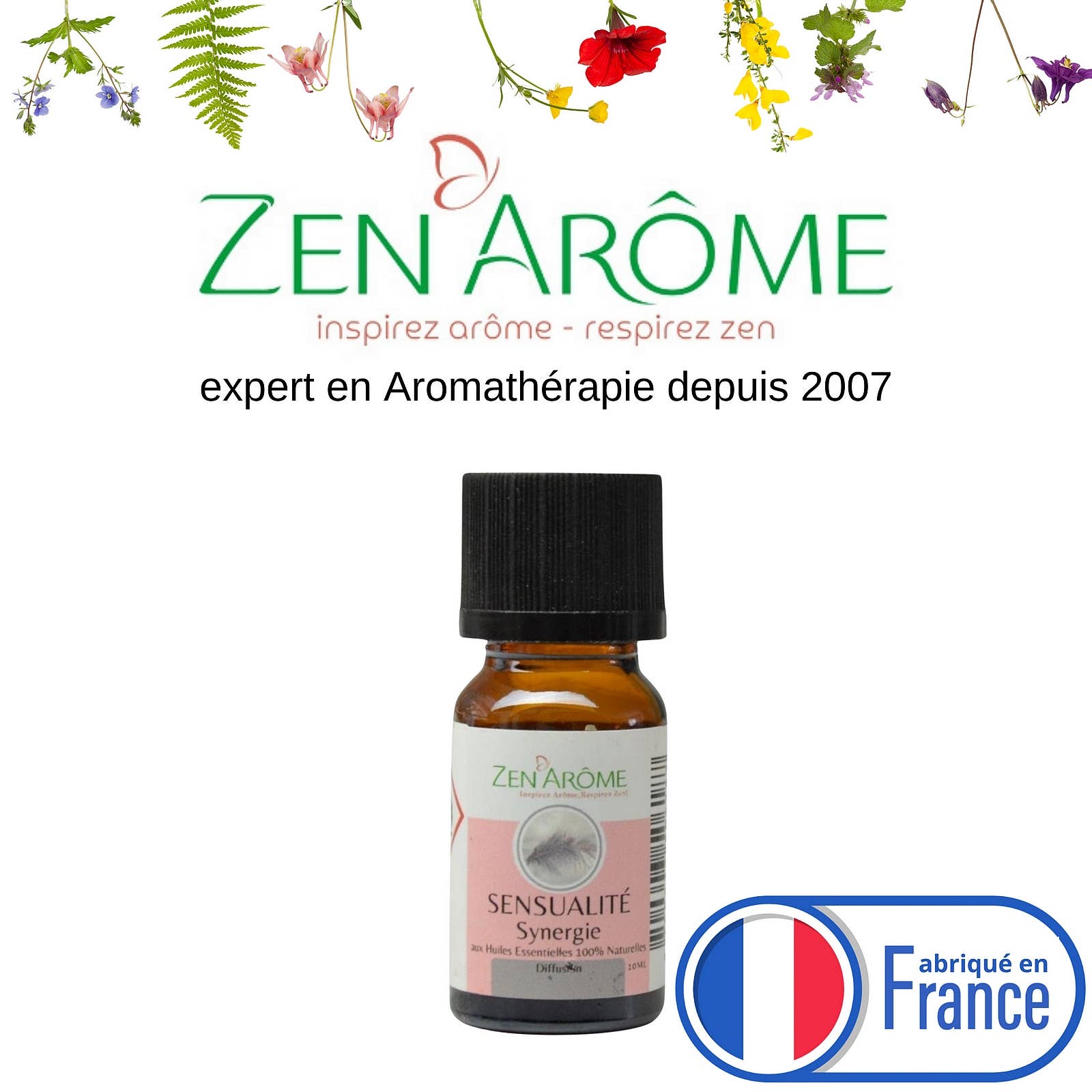 Zen'Arôme - Vente Huile essentielle - Synergie d'Huile Essentielle Sensualité à Diffuseur - 10 ml6