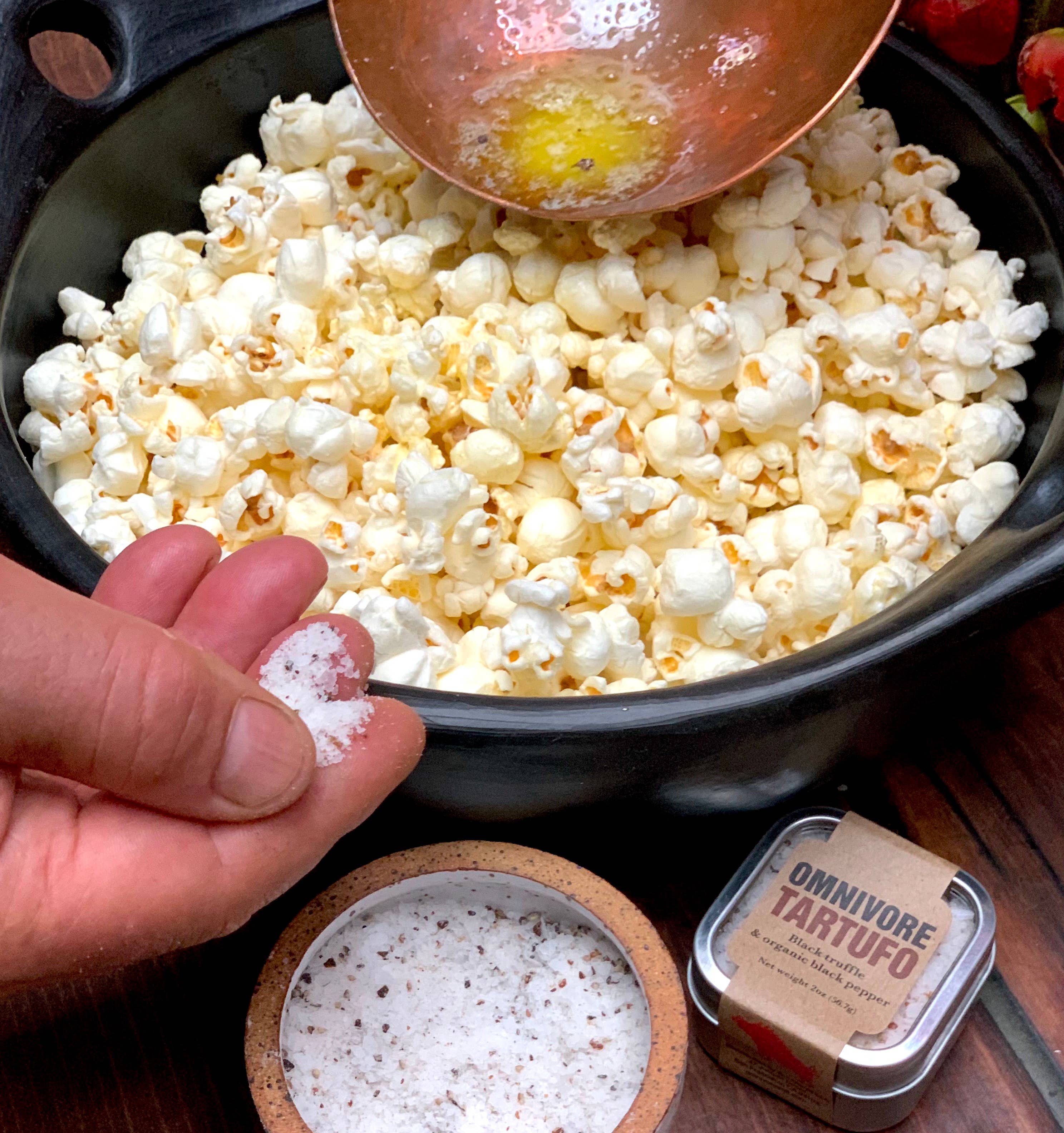 OMNIVORE LLC - Wholesale Salt - NEW -2 oz Omnivore Tartufo Truffle Sea Salt  Blend -Tin3