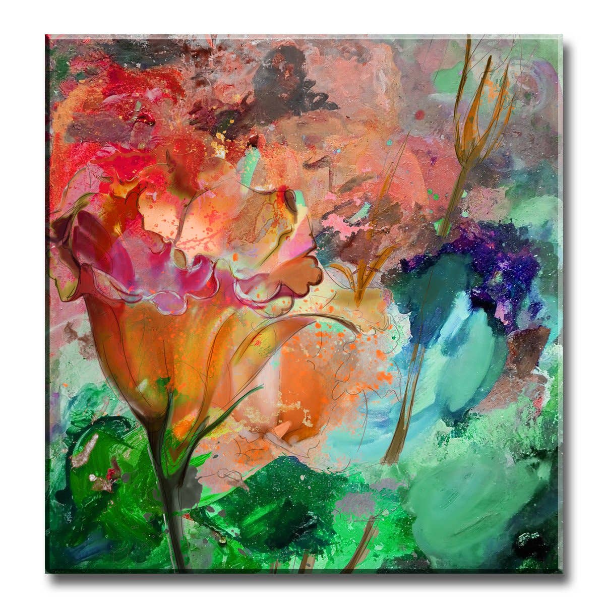 Ready2hangart, Inc. - Wholesale Gallery Wall Set - Painted Petals LXI' Canvas Wall Art Set2