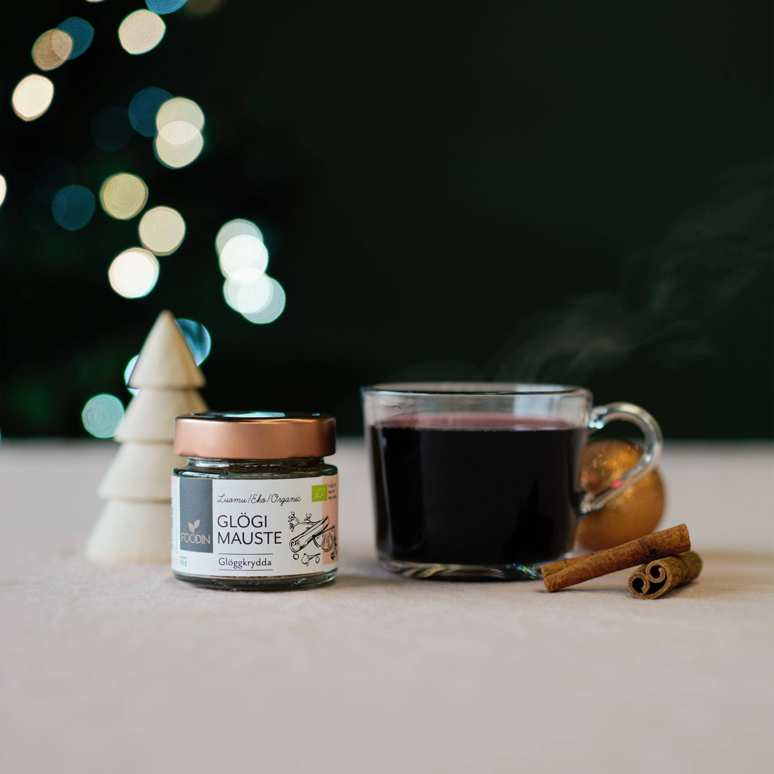 Foodin - Vendita all'ingrosso Mix di spezie secche - Spezie per vin brulè, biologiche, 25g1