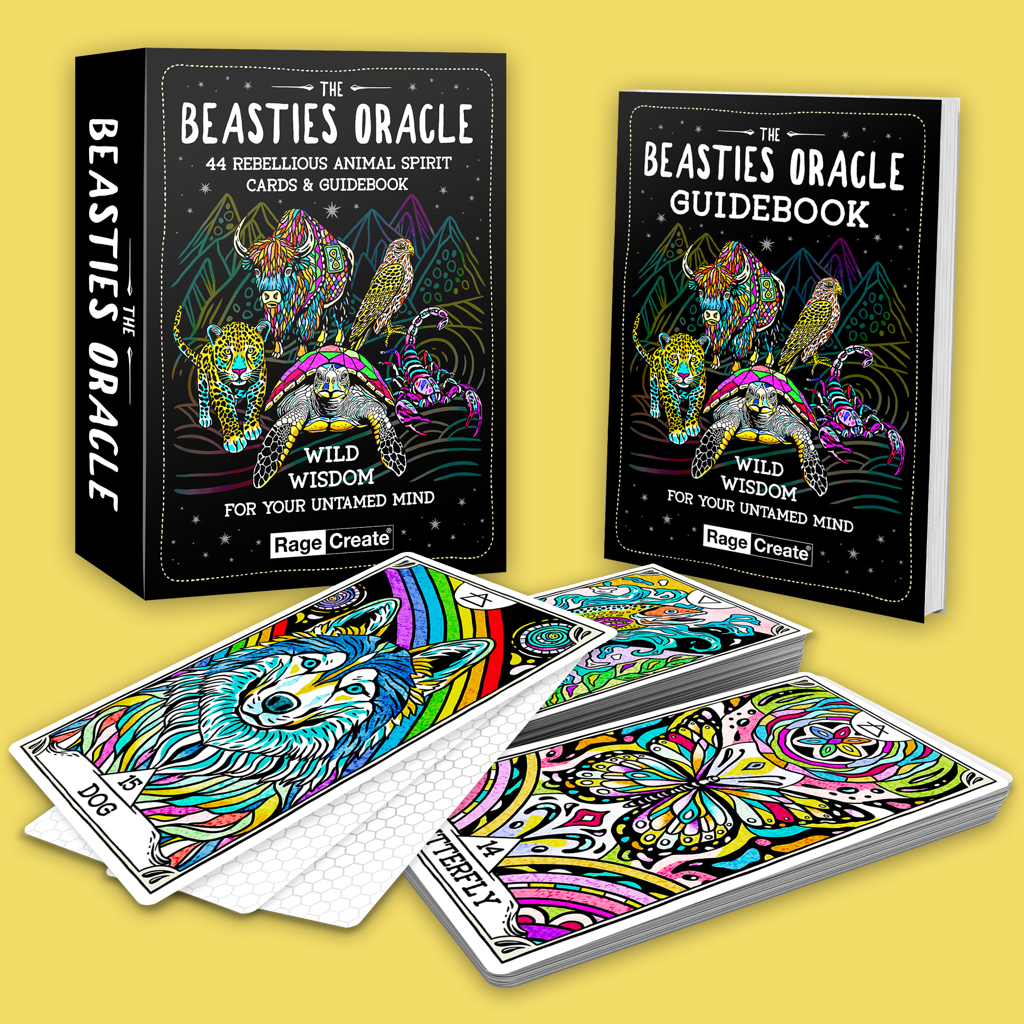 Rage Create - Wholesale Tarot/Oracle Card - The Beasties Oracle Deck2