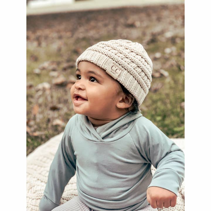 C.C Beanie - Wholesale Newborn/Knit Hat - Baby - Solid CC Beanie for Newborn Baby