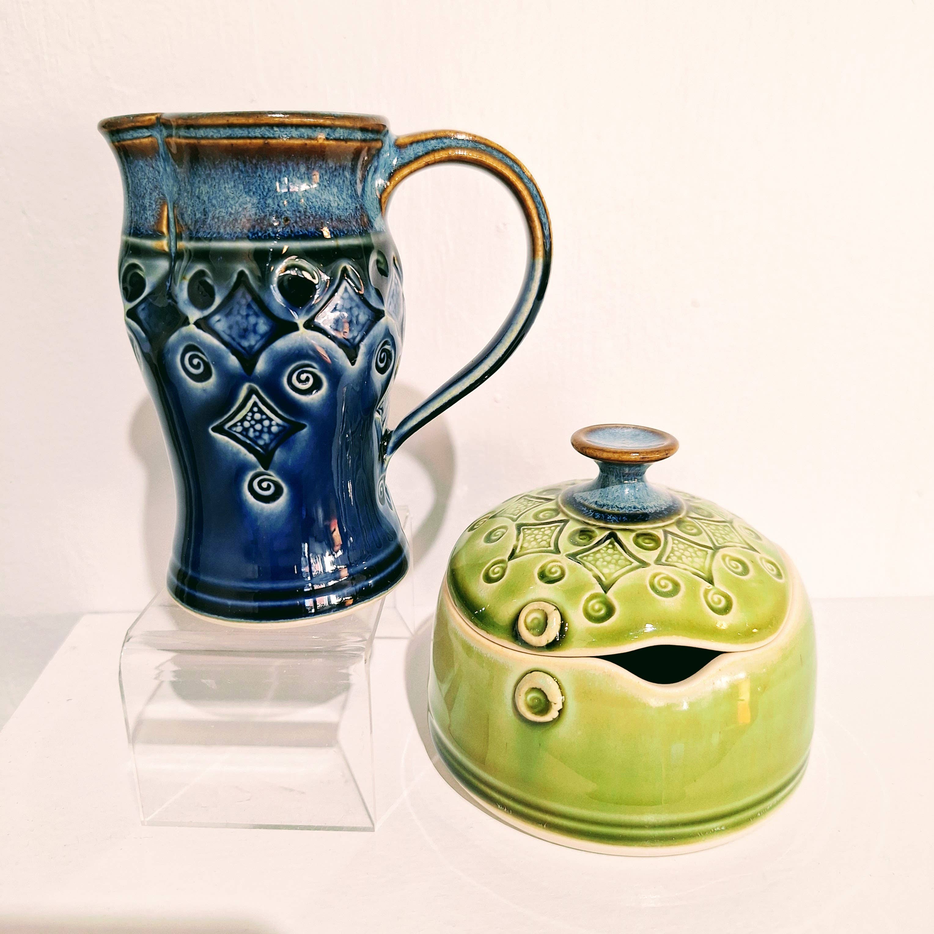 Plays in Mud Pottery - Wholesale Pitcher - Cream and Sugar Set Handmade Stoneware Made to Order15