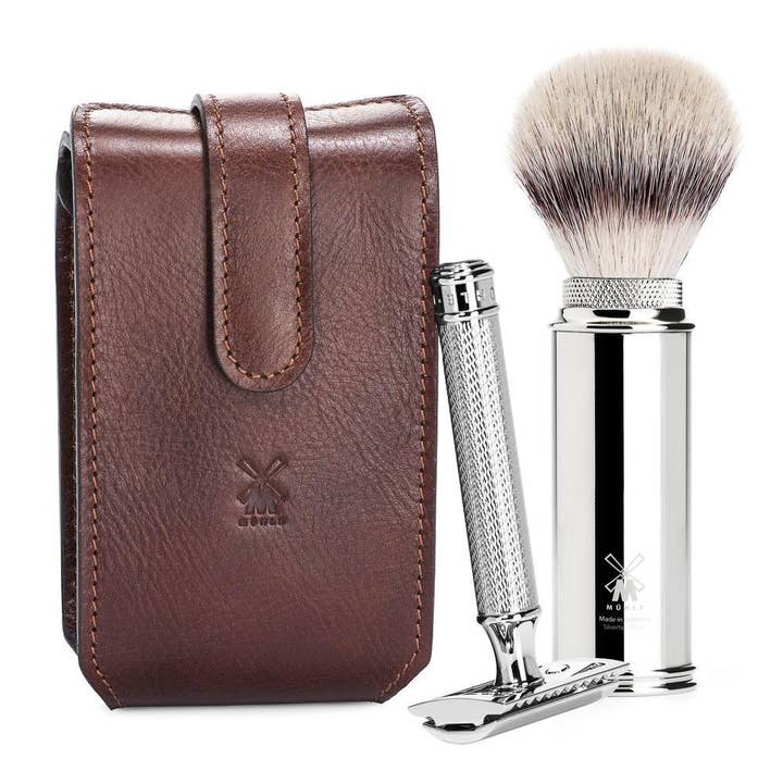MÜHLE TRAVEL Shaving Kit w/ Case for wholesale by The Brighton Group USA