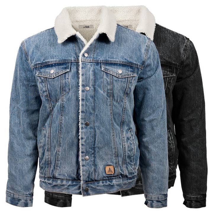 BAD WORKWEAR - Wholesale Denim Jacket - Men's - BAD DENIM SHERPA JACKET