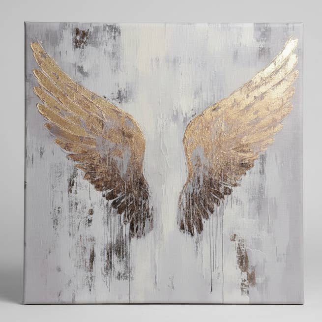 Impression sur toile d'ailes d'ange, décoration religieuse pour la maison pour la vente par Rustic Nester