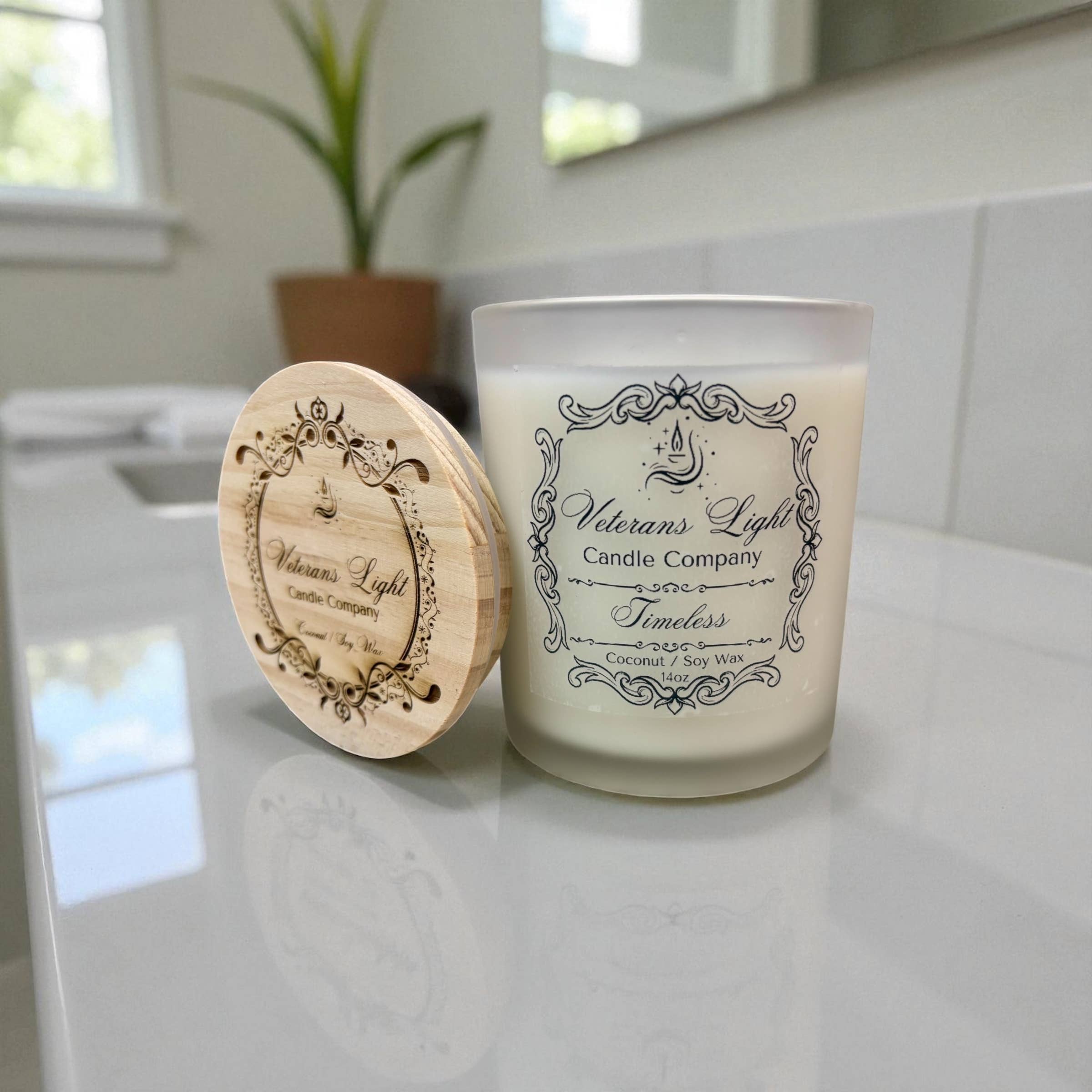 Veterans Light Candle Company - Vente Bougie en bocal - Bougie Confort à l'Ancienne | Parfum Caramel & Vanille3