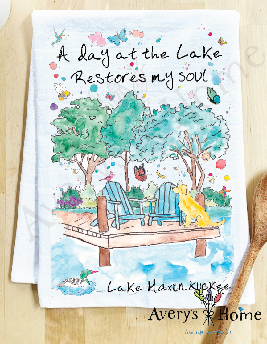Avery's Home - Wholesale Tea Towel - A Day at the Lake or River Customizable Tea Towel19