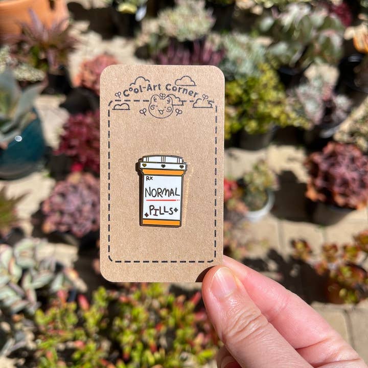 Cool Art Corner - Wholesale Lapel Pin/Button - Normal Pills Enamel Pin1