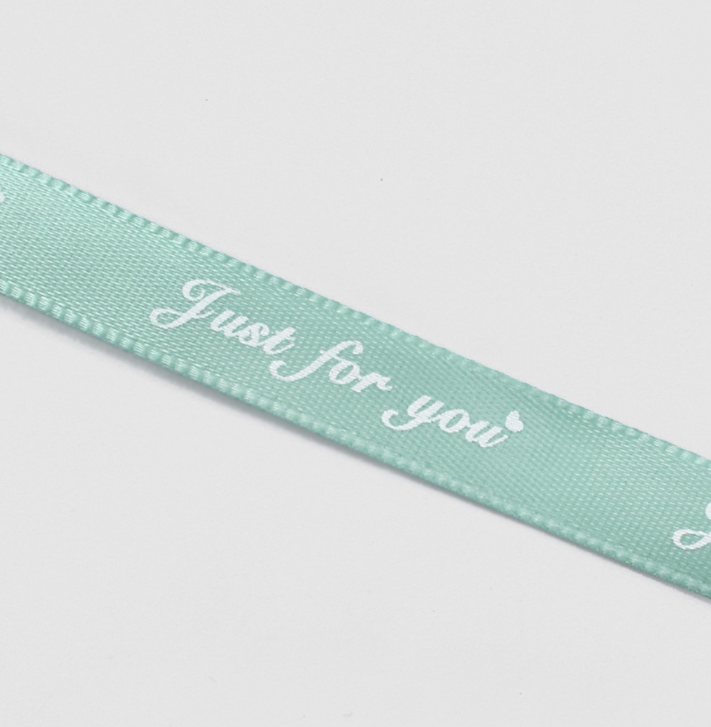 ByHome - Vente Ruban – emballage cadeau - Ruban cadeau étroit en polyester 1 cm x 46 m, « Just for You »15