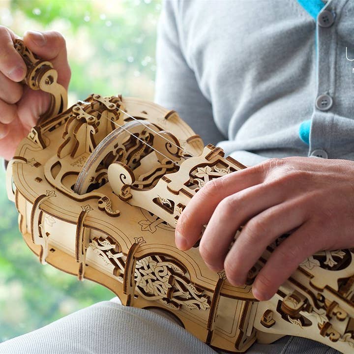 Ukidz LLC - Wholesale DIY Craft Kit - UGears Hurdy-Gurdy -Wooden 3D Puzzles - DIY
