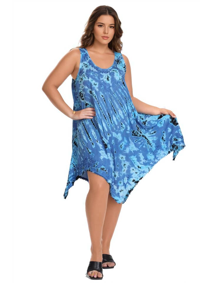 Assorted Colors Fairytale Bottom Tie Dye Dress 422142FT for wholesale on Faire1