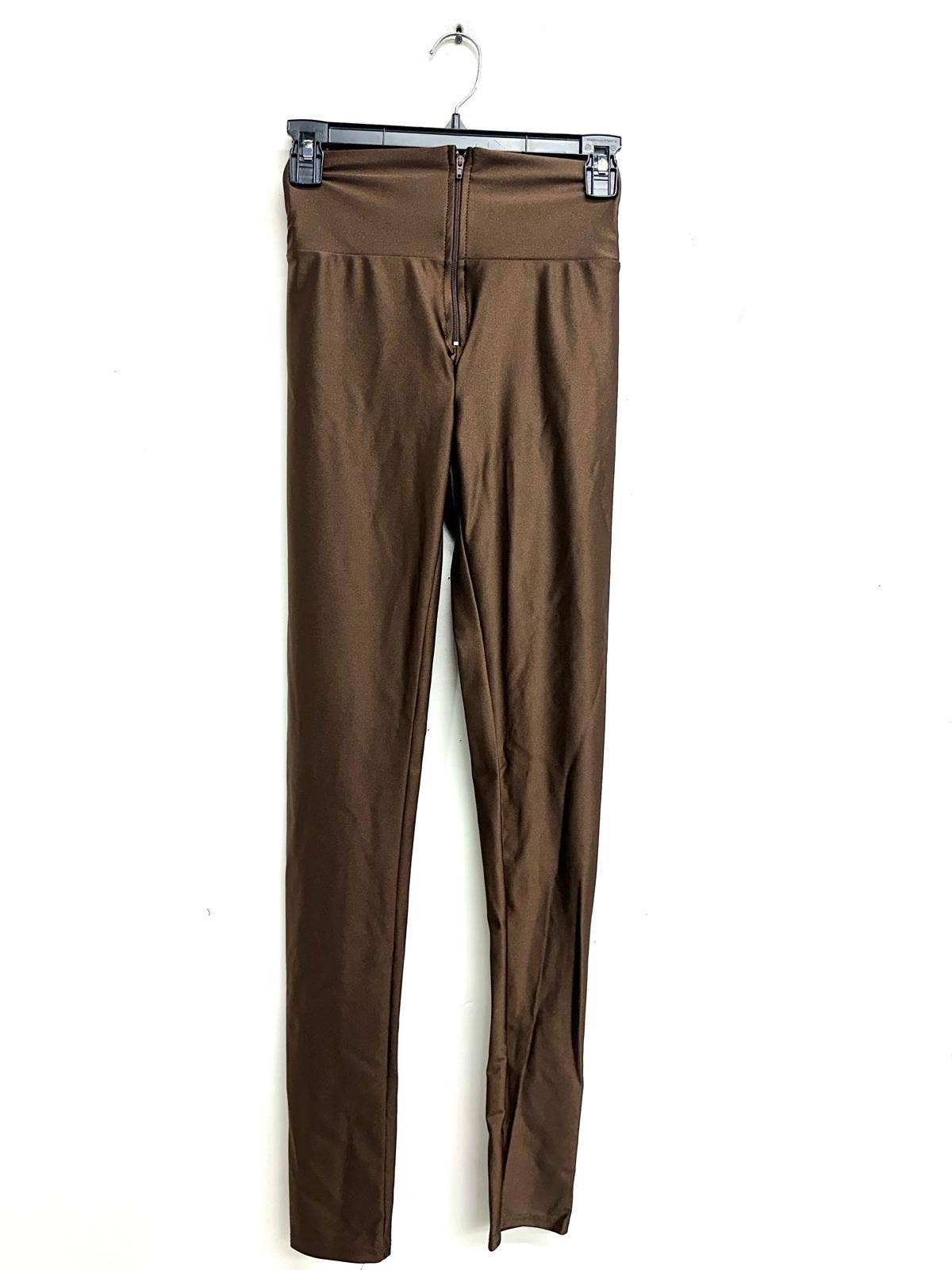 Uptown Apparel - Wholesale Fashion Leggings - Women's - B10484 High Waist Zipper Leggings Dark Colors12