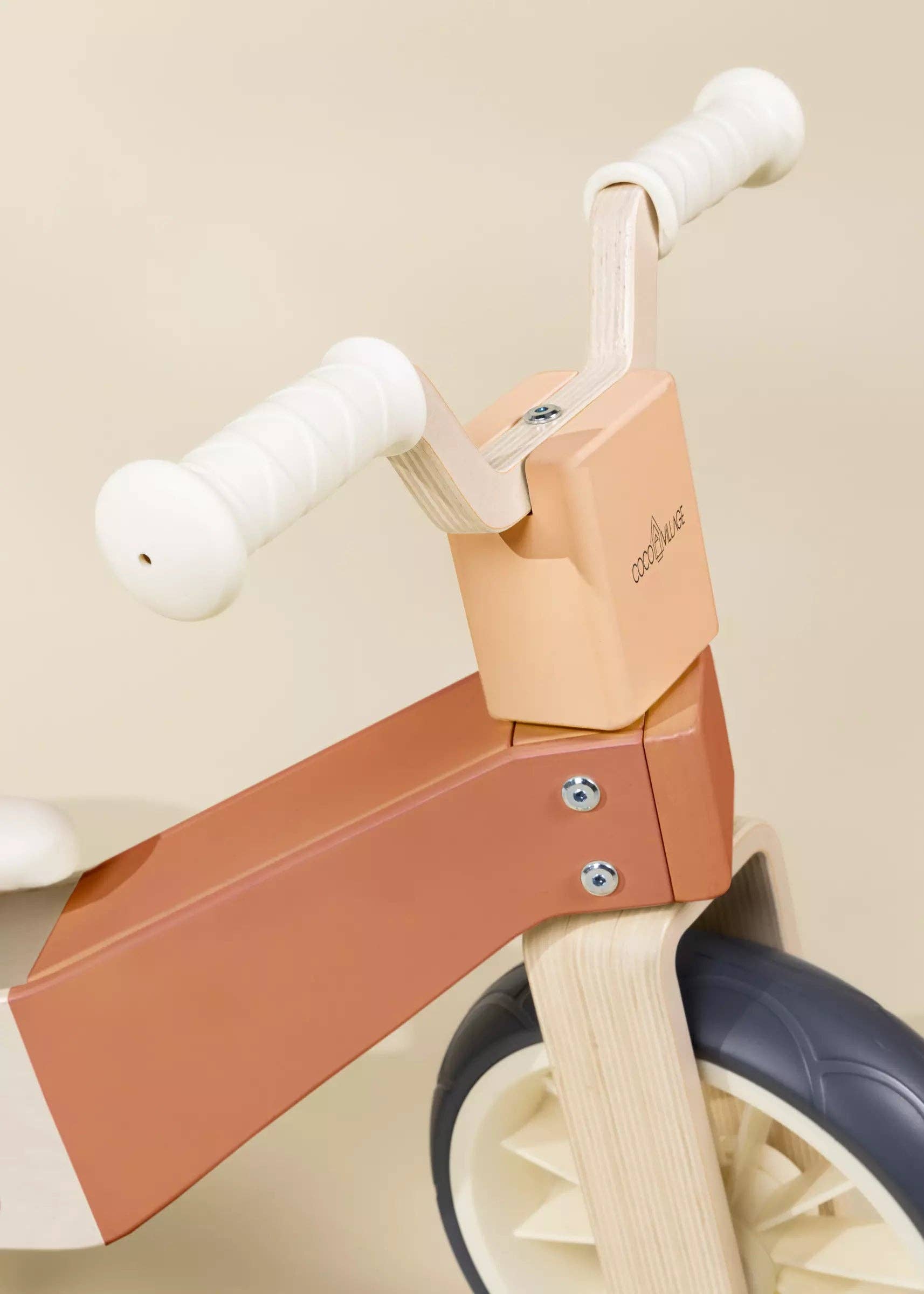 Coco Village - Wholesale Bike/Scooter - Kids - Wooden Balance Bike 3-in-1 - Grapefruit1