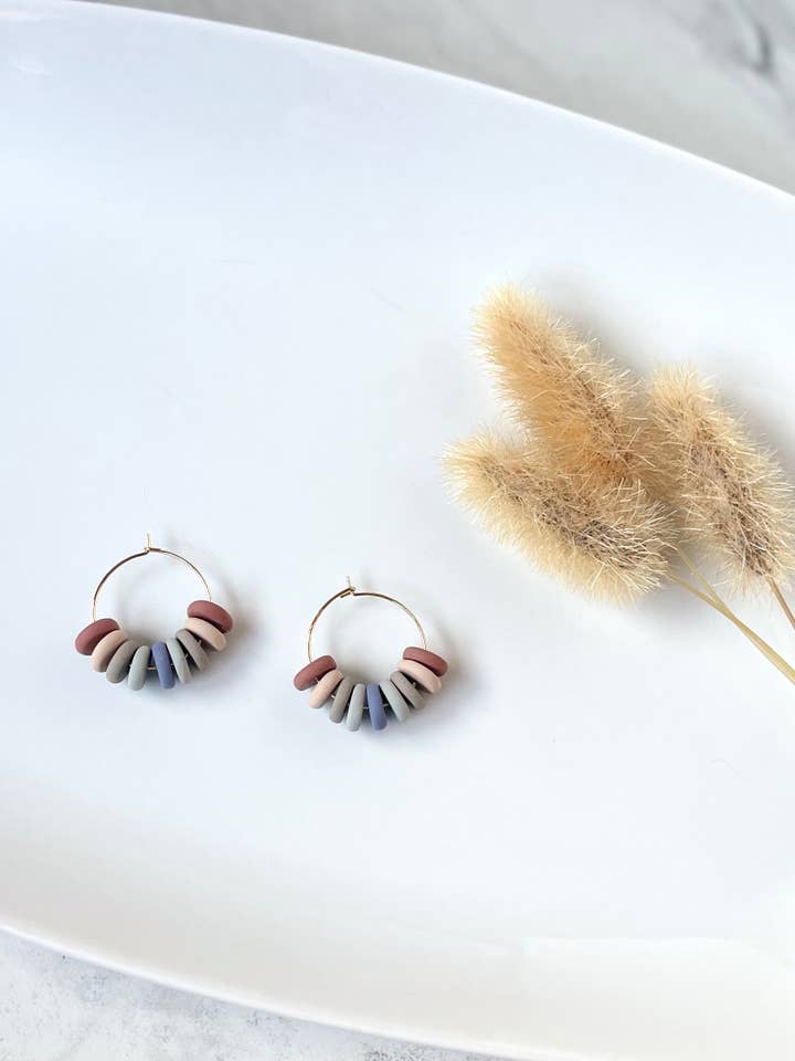 Briar Hoop | Handmade polymer clay earrings for wholesale by MN Clay Co