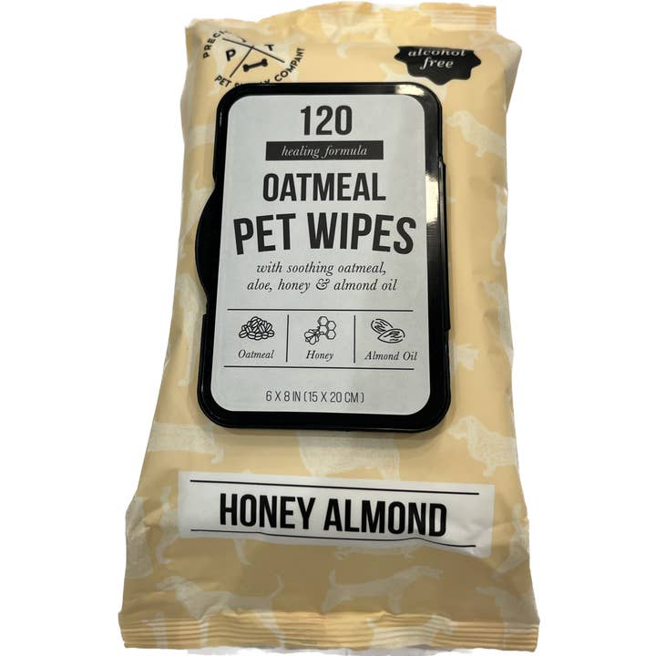 Precious Tails - Wholesale Pet Cleaning Supplies - Precious Tails Dog Pet Wipes w/ Aloe, Coconut, Vit. E, 120ct2