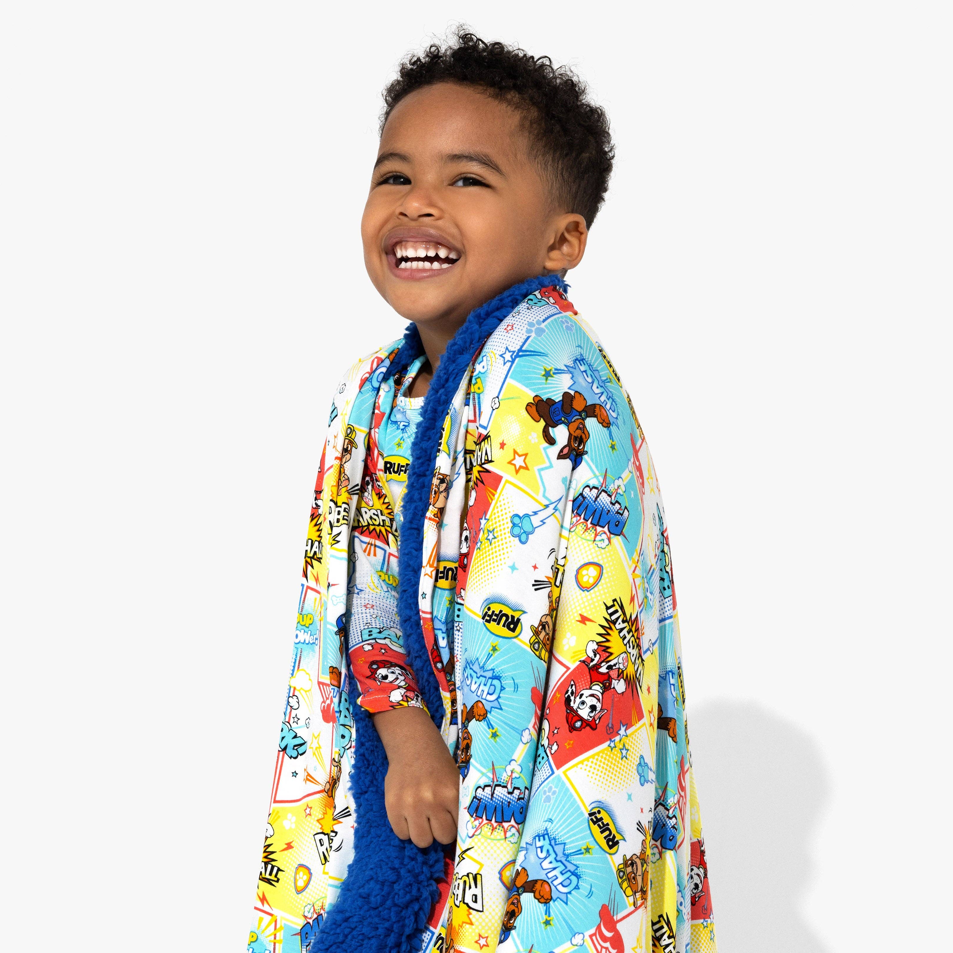 Bellabu Bear - Wholesale Deken - Kinderen en baby - PAW Patrol: Comic Boy Pups Bamboe Sherpa Deken3