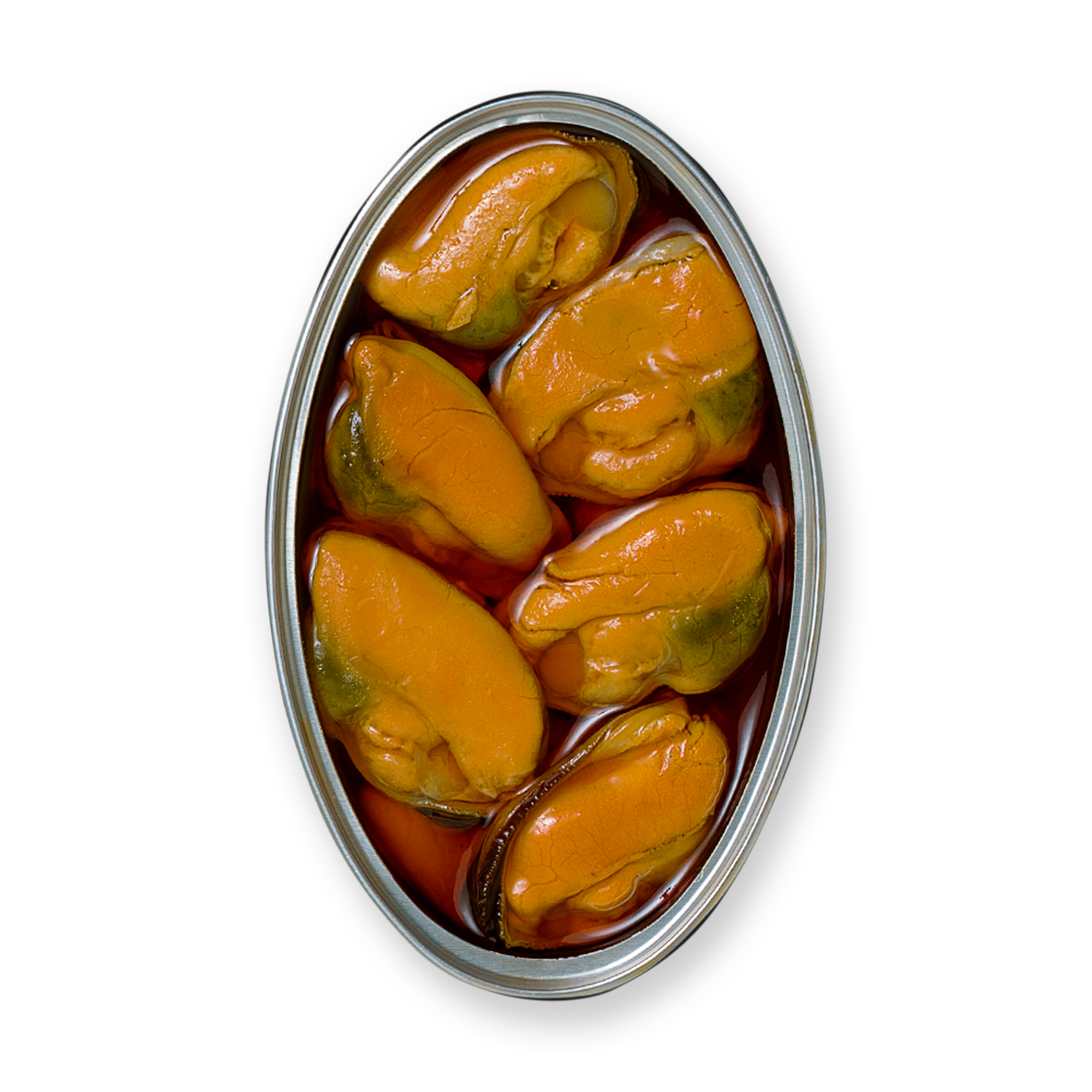 Conservas La Brújula – Engroshandel Fisk/skaldyr – Mussels in Escabeche 12/16 OL120. LB241