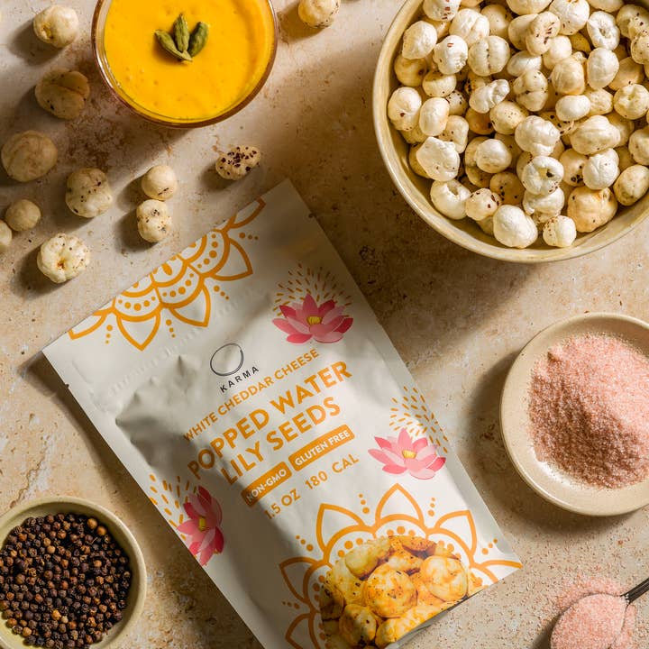 Karma Wellness Kitchen - Wholesale Puffed snack - White Cheddar Cheese Karma Pops5