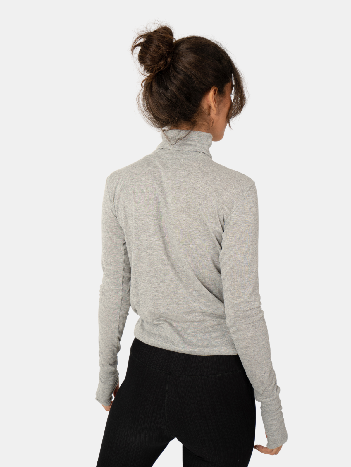 Hands To Hearts - Wholesale Knit Top - Women's - Reversible Knotted LS Turtleneck Azure4