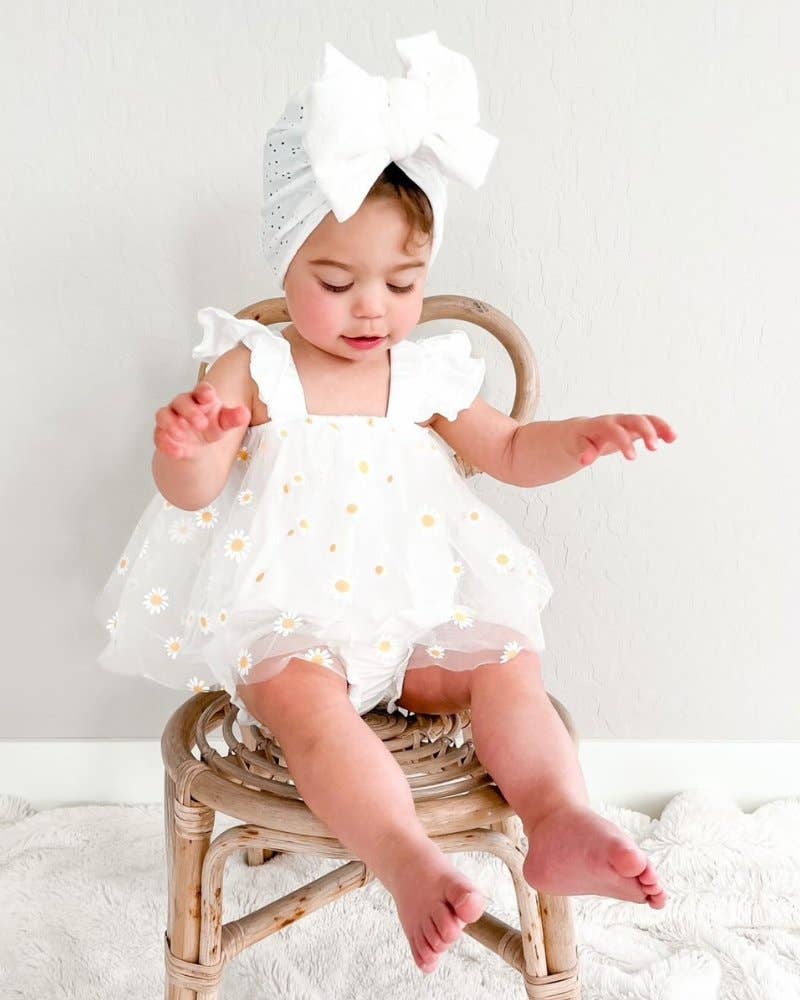 Bailey's Blossoms - Wholesale Bodysuit (Non-Footed) - Baby - Dixie Dress Romper - Pickin' Daisies1