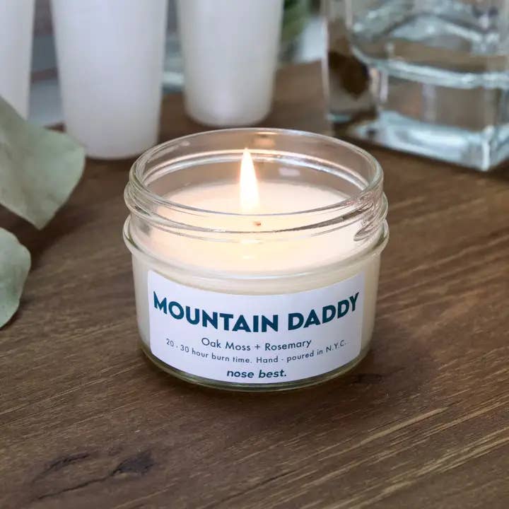 Nose Best Candles - Wholesale Jar/Filled Candle - Mountain Daddy - Oak Moss & Rosemary Soy Candle1