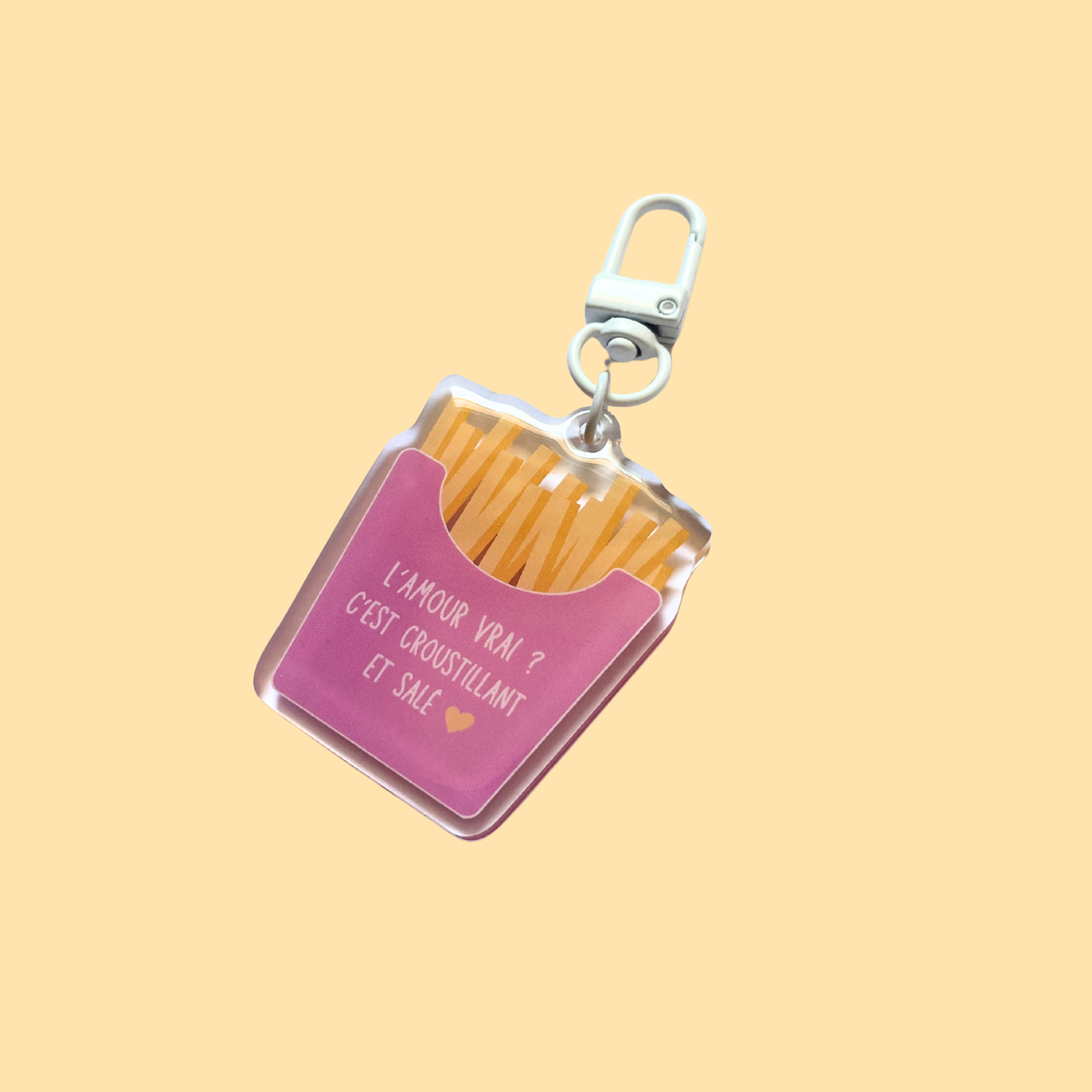Atelier Naholi - Wholesale Keychain - Women's - Keychain - packet of fries "true love? It's crispy1