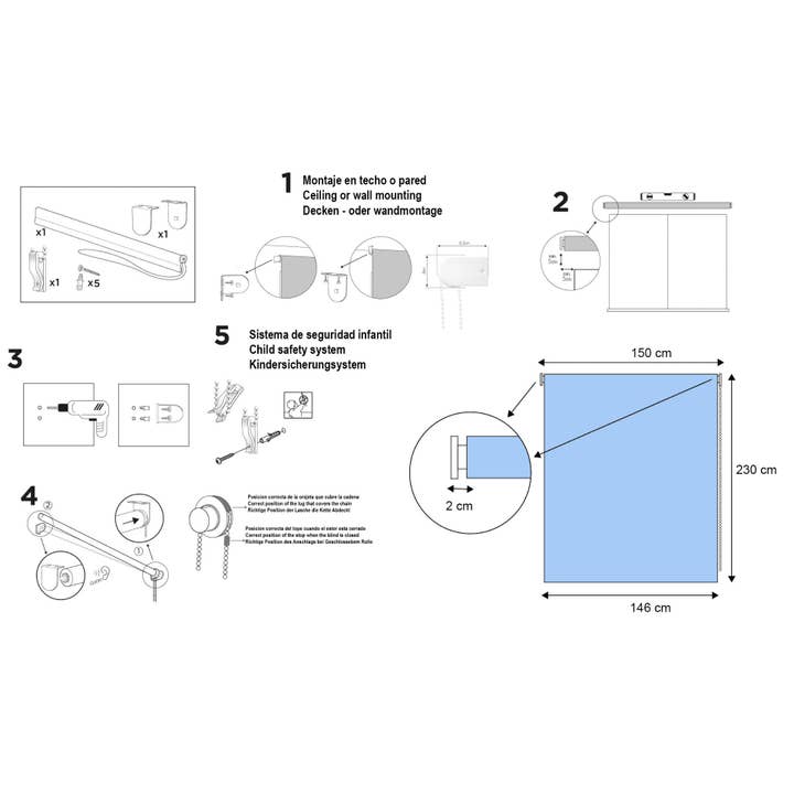 Blank Store enrouleur translucide Aral Smooth en vente sur Faire3