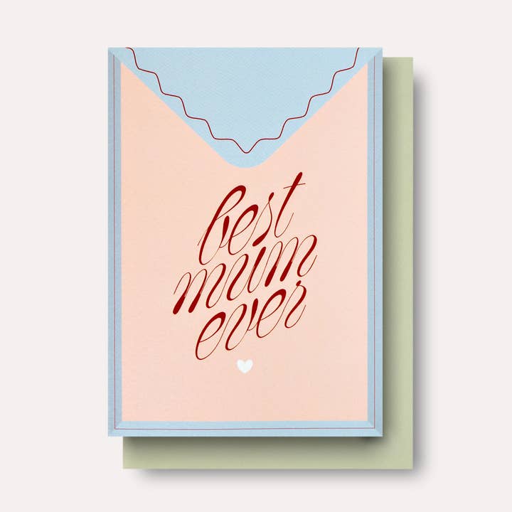 Postal Best Mum Ever Card for wholesale by The Completist (No duties on USA orders!)