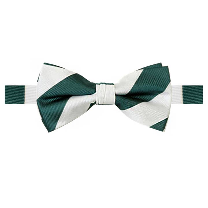 Jacob Alexander - Wholesale Bow Tie - Men's - Men's 1-Inch College Stripe Woven Bow Tie