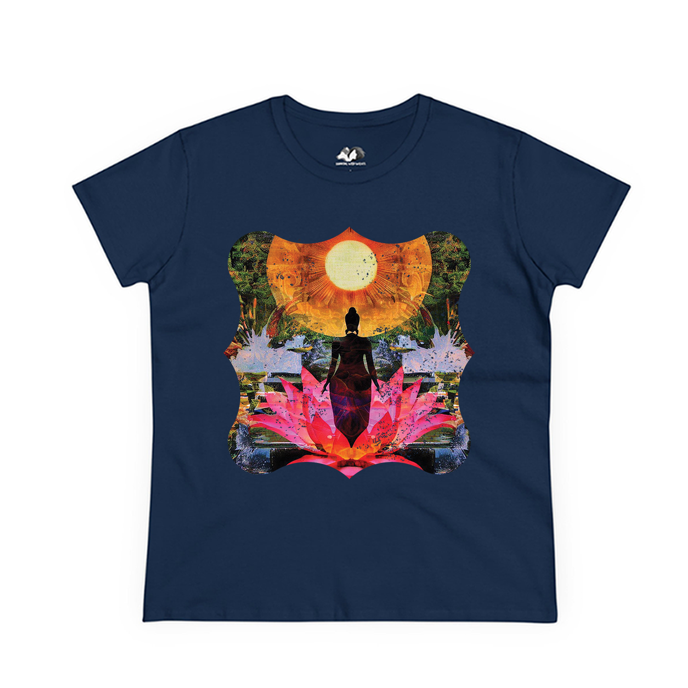 Running With Wolves - Wholesale Screen Printed T-Shirt - Women's - Her Beauty - 100% Cotton Vintage Nature Graphic Tee3