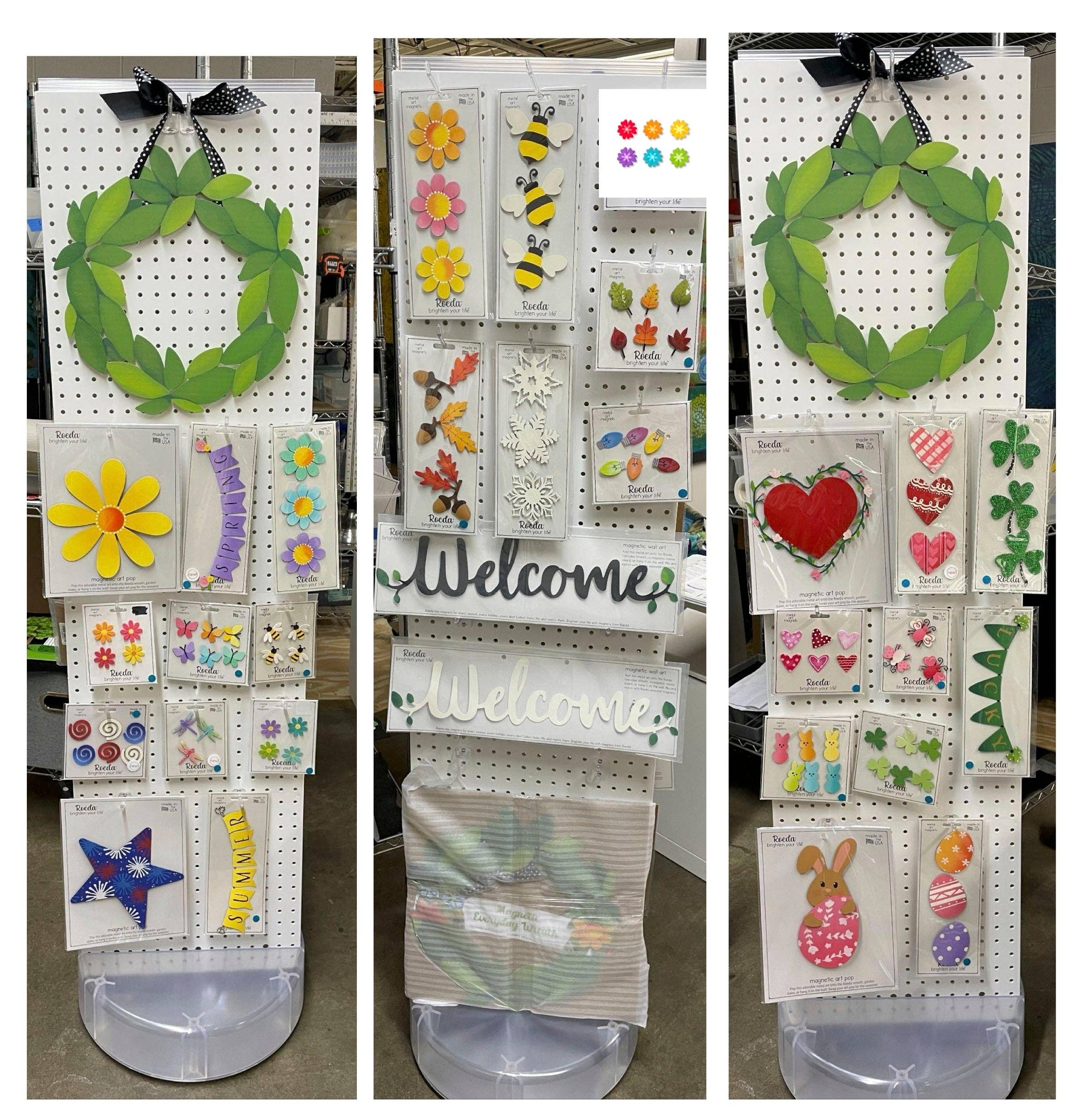 Roeda Studio - Vente Présentoir – maison et déco - Couronne quotidienne 16" Tourniquet de sol2