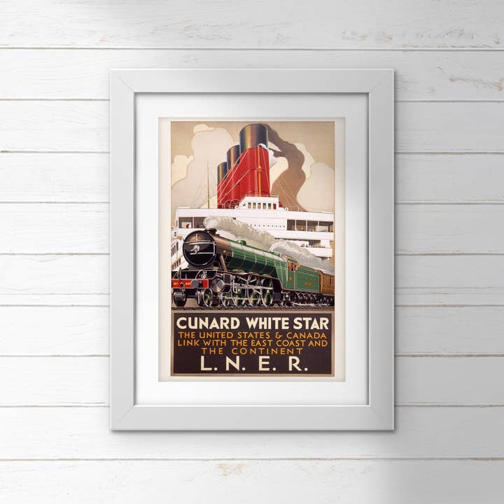 POSTER (Pack of 10): LNER Cunard White Star. ML0087 for wholesale by Memory Lane
