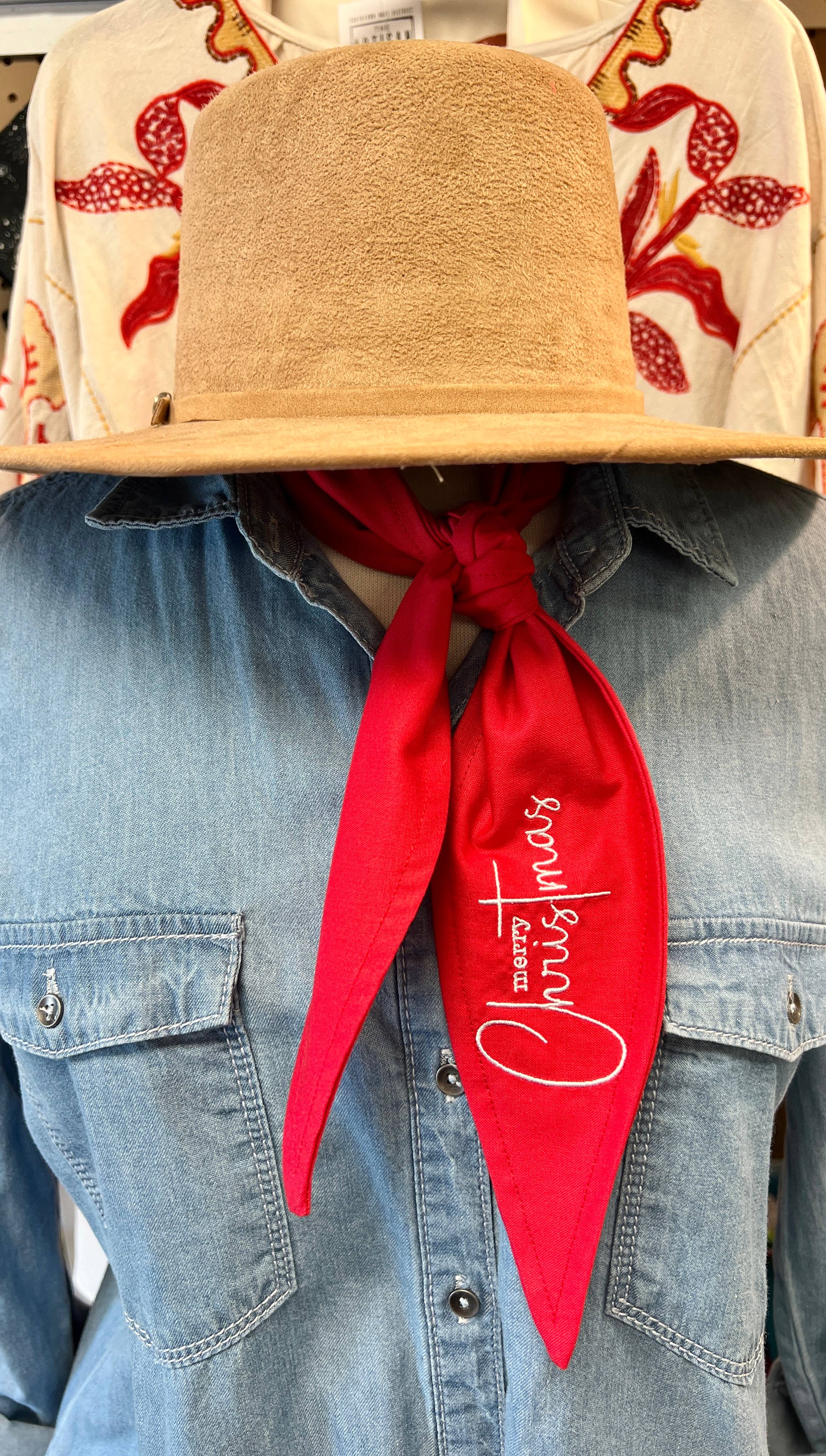 The Funky Soul - Wholesale Scarf - Women's - Merry CHRISTmas Ascot Scarf, Gifts2