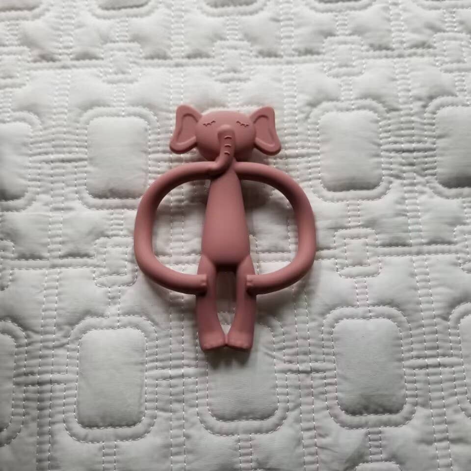 D & C TOYS - Wholesale Teether (Not Clip-On) - Baby - Elephant Teether Toy Baby Silicone Molar Teether1