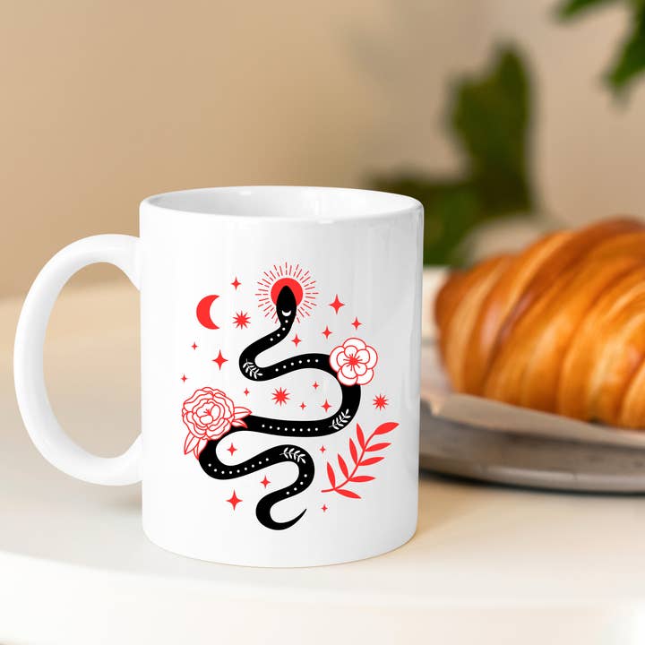 The Sankofa Cache - Wholesale Coffee Mug - Celestial Snake Mug - 15oz1